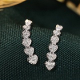 14k Gold 0.52 Ct Natural H Diamond Earrings