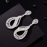 14k Gold 2.72 Ct Natural H Diamond Earrings