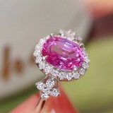 14k Gold 1.72 Ctw Natural Sapphire & Diamond Ring