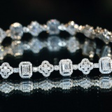 14k Gold 3.22 Ct Natural H Diamond Bracelet
