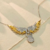 14k Gold 1.02 Ct Natural H Diamond Necklace