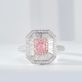 14k Gold 1.17 Ctw Natural Pink Diamond & Diamond Ring/pendant