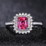 14k Gold 1.17 Ct Natural Sapphire & Diamond Ring