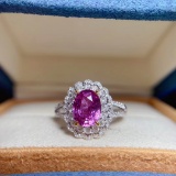 14k Gold 2.25 Ctw Natural Pink Diamond Ring