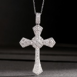 14k Gold 0.78 Ctw Natural H Diamond Necklace