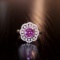 14k Gold 1.28 Ct Natural Sapphire & Diamond Ring