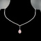 Gia Certified 14k Gold 2.40 Ctw Natural Pink Diamond & Diamond Necklace