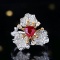 14k Gold 1.72 Ctw Natural Ruby & Diamond Ring/pendant