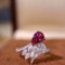 14k Gold 1.79 Ctw Natural Sapphire & Diamond Ring