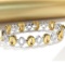 14k Gold 1 Ct Natural H Diamond & Eternity Band Bracelet