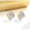 14k Gold 0.78 Ct Natural H Diamond Earrings