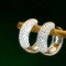 14k Gold 0.85 Ct Natural H Diamond Earrings
