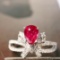 14k Gold 1.11 Ctw Natural Ruby & Diamond Ring