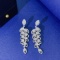 14k Gold 3.24 Ctw Natural H Diamond Earrings