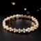 14k Gold 5.87 Ctw Natural Yellow Diamond & Diamond Bracelet