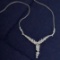 14k Gold 3.2 Ct Natural H Diamond Necklace