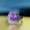 14k Gold 3.07 Ctw Natural Sapphire & Diamond Ring