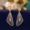 14k Gold 0.5 Ct Natural H Diamond Earrings