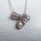 Gia Certified 14k Gold 0.30 Ct Natural H Si1 Pear Diamond Necklace