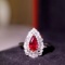 14k Gold 1.68 Ctw Natural Ruby & Diamond Ring