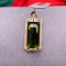 14k Gold 10.4 Ct Natural Tourmaline & Diamond Pendant