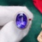 14k Gold 10.6 Ctw Natural Tanzanite & Diamond Ring