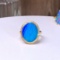 14k Gold 3.99 Ctw Natural Opal & Diamond Ring