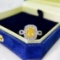14k Gold 1.60 Ctw Natural Yellow Diamond & Diamond Ring
