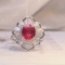 14k Gold 1.80 Ct Natural Ruby & Diamond Ring/pendant