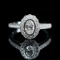 Gia Certified 14k Gold 0.30 Ct Natural G If Oval Diamond Ring