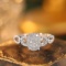 14k Gold 0.4 Ct Natural H Diamond Ring
