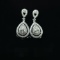 Gia Certified 14k Gold 0.61 Ct Natural E-f Vs-si Pear Diamond Earrings