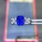 14k Gold 2.82 Ctw Natural Sapphire & Diamond Ring