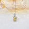 14k Gold 0.46 Ctw Natural Yellow Diamond & Diamond Necklace