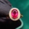 14k Gold 1.85 Ctw Natural Tourmaline & Diamond Ring