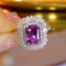 14k Gold 2.55 Ctw Natural Sapphire & Diamond Ring