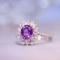 14k Gold 2.08 Ctw Natural Sapphire & Diamond Ring