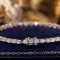 14k Gold 4 Ct Natural H Diamond Bracelet