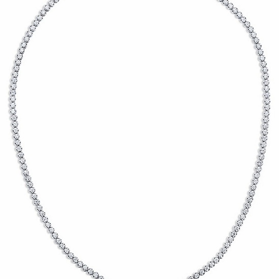 14k Gold 2 Ct Natural H Diamond Necklace