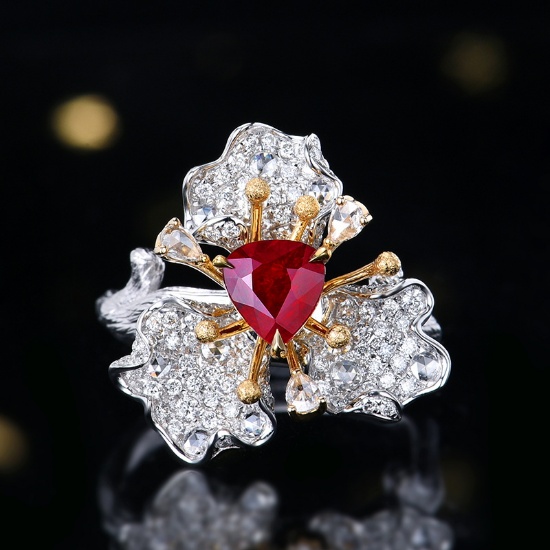 14k Gold 1.72 Ctw Natural Ruby & Diamond Ring/pendant