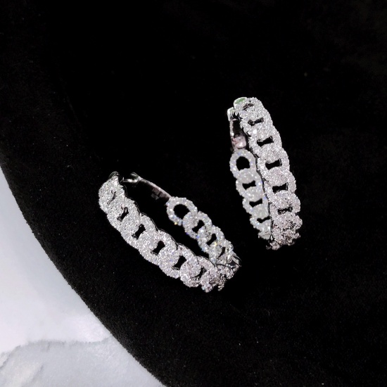 14k Gold 1.70 Ct Natural H Diamond Earrings