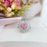 14k Gold 1.81 Ctw Natural Pink Diamond & Diamond Ring/pendant