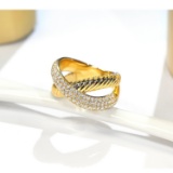 14k Gold 0.86 Ct Natural H Diamond Ring