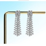 14k Gold 1.5 Ct Natural H Diamond Earrings