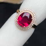 14k Gold 2.72 Ct Natural Tourmaline & Diamond Ring
