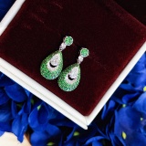 Gia Certified 14k Gold 0.7 Ct Natural H-f Vvs Pear Diamond Earrings