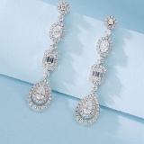 14k Gold 2.46 Ct Natural H Diamond Earrings