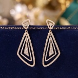 14k Gold 0.5 Ct Natural H Diamond Earrings
