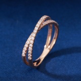 14k Gold 0.30 Ct Natural H Diamond Ring