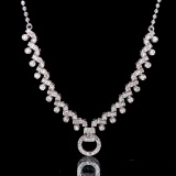 14k Gold 0.72 Ct Natural H Diamond Necklace